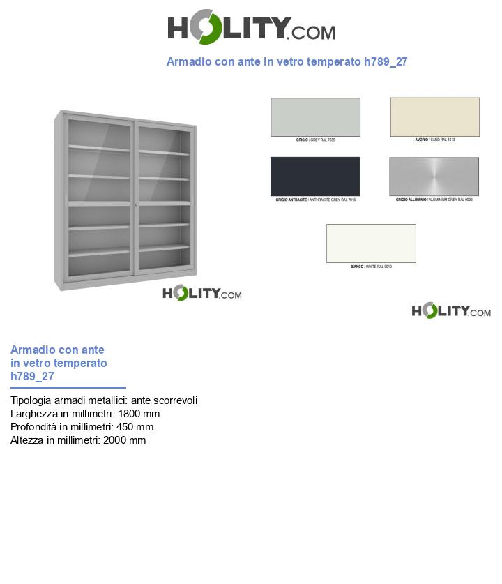 Armadio con ante in vetro temperato h789_27