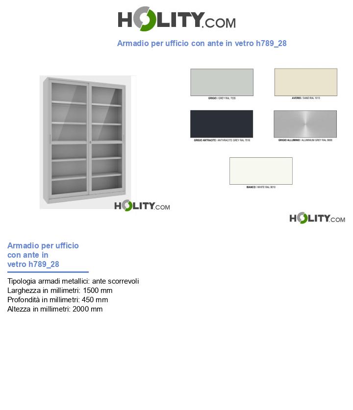 Armadio per ufficio con ante in vetro h789_28