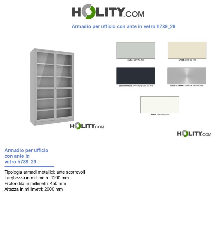 Armadio per ufficio con ante in vetro h789_29