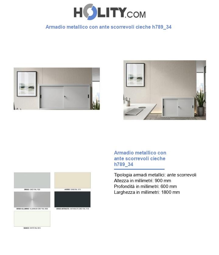 Armadio metallico con ante scorrevoli cieche h789_34