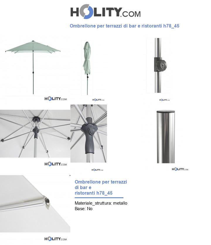 Ombrellone per terrazzi di bar e ristoranti h78_45