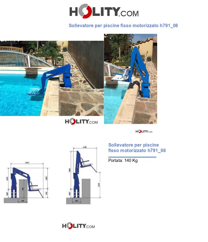 Sollevatore per piscine fisso motorizzato h791_08