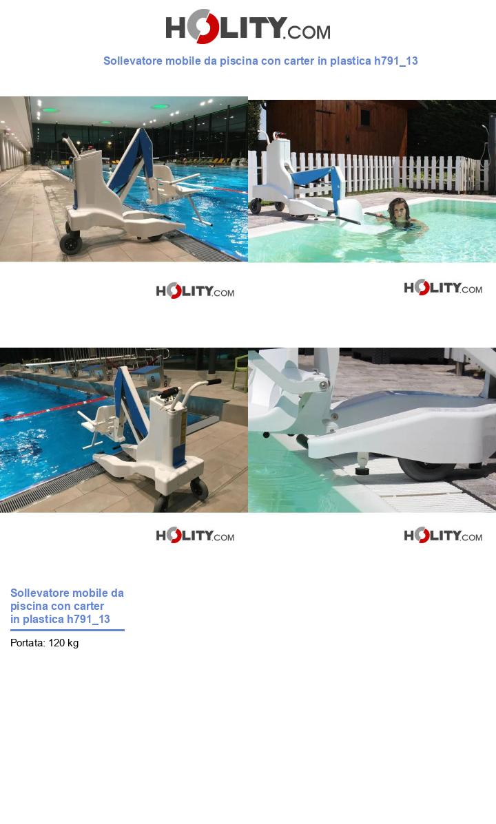Sollevatore mobile da piscina con carter in plastica h791_13