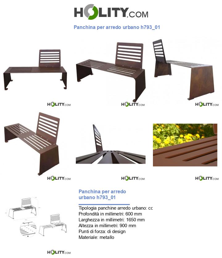 Panchina per arredo urbano h793_01