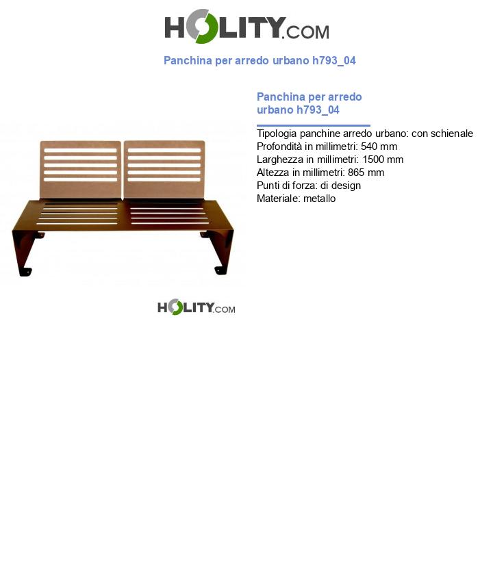 Panchina per arredo urbano h793_04