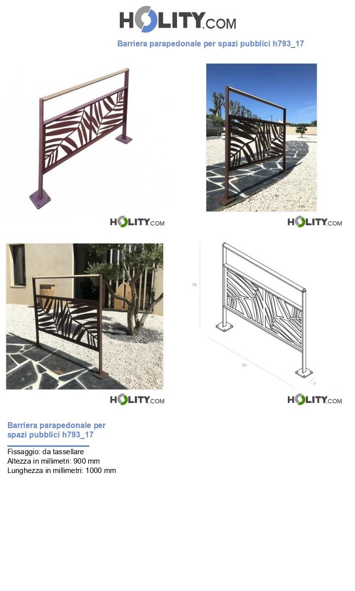 Barriera parapedonale per spazi pubblici h793_17