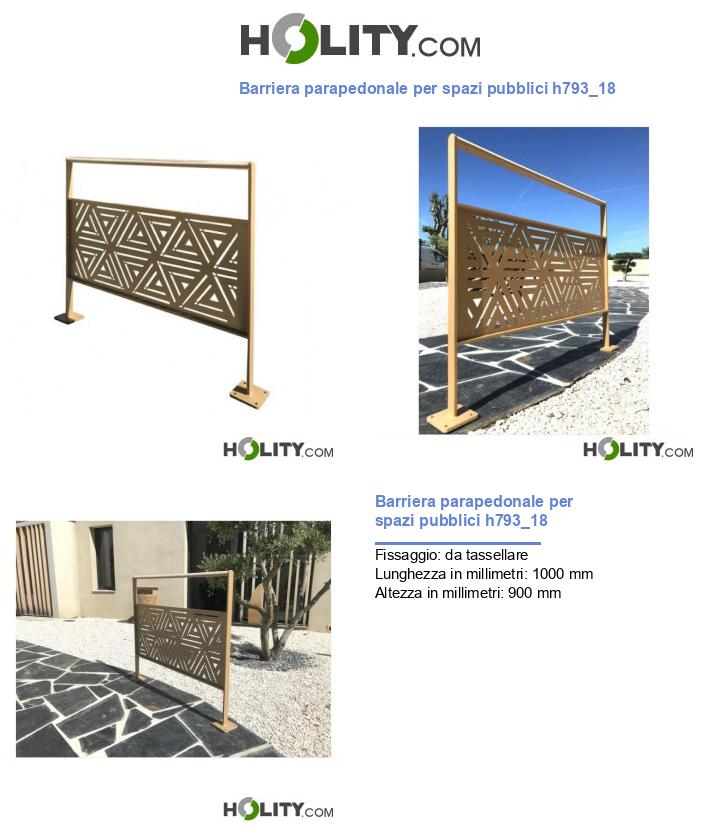 Barriera parapedonale per spazi pubblici h793_18
