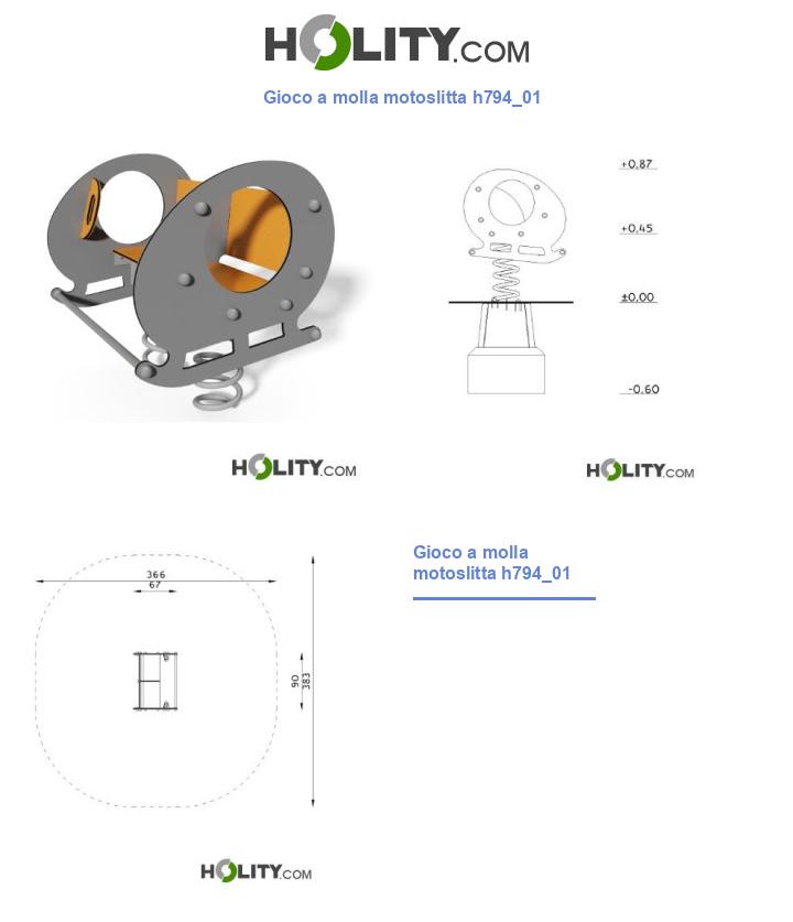 Gioco a molla motoslitta h794_01