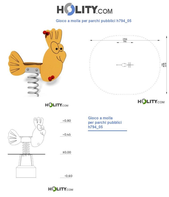 Gioco a molla per parchi pubblici h794_05