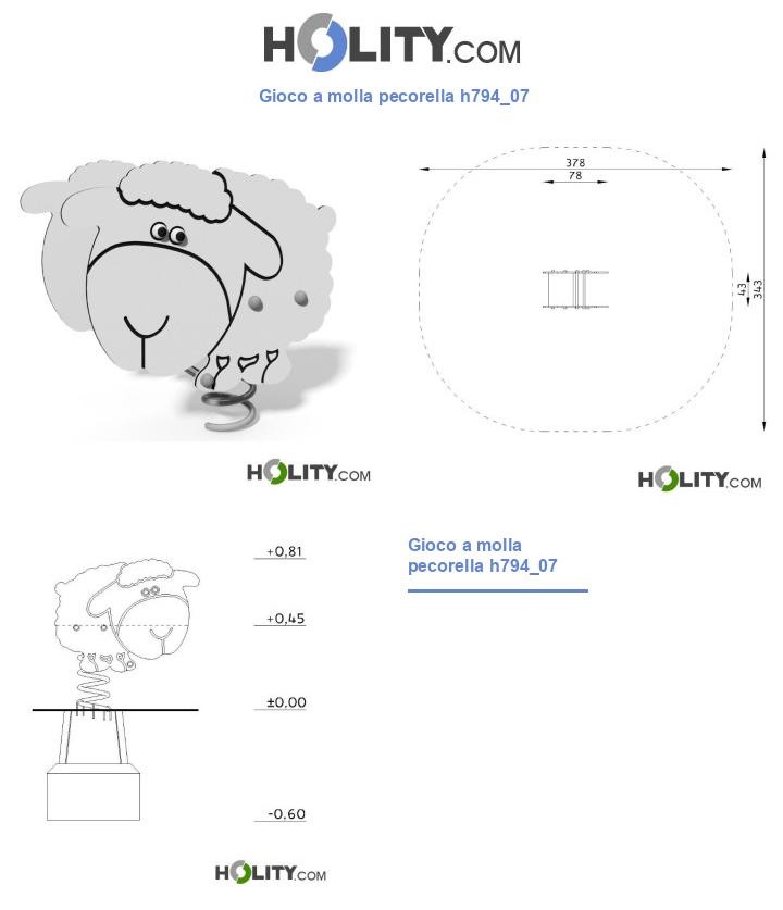 Gioco a molla pecorella h794_07