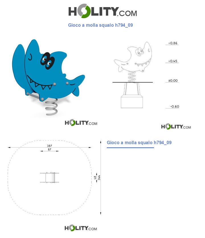 Gioco a molla squalo h794_09