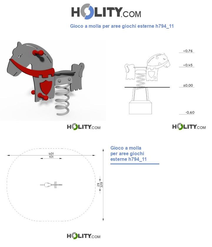 Gioco a molla per aree giochi esterne h794_11