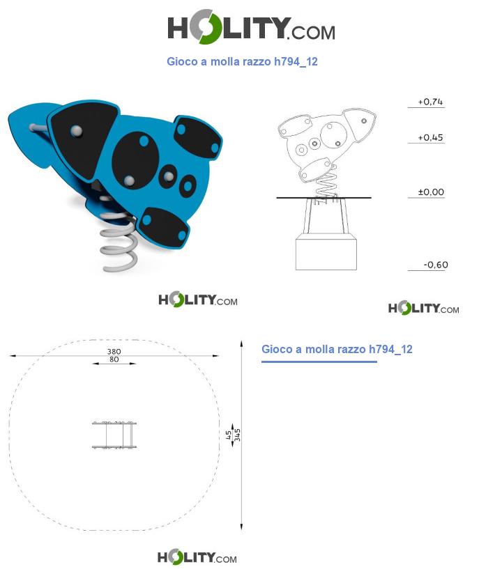 Gioco a molla razzo h794_12