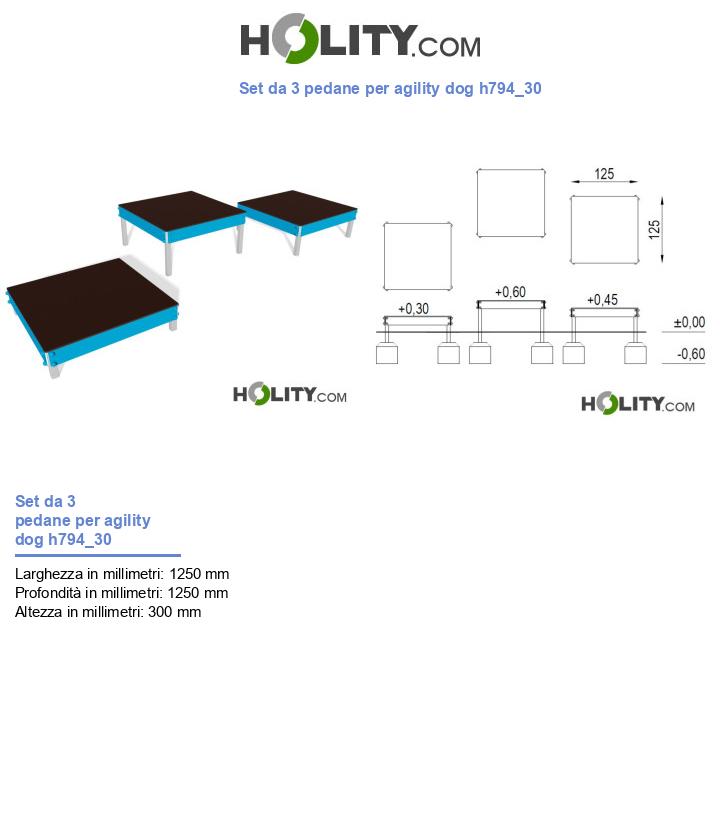 Set da 3 pedane per agility dog h794_30