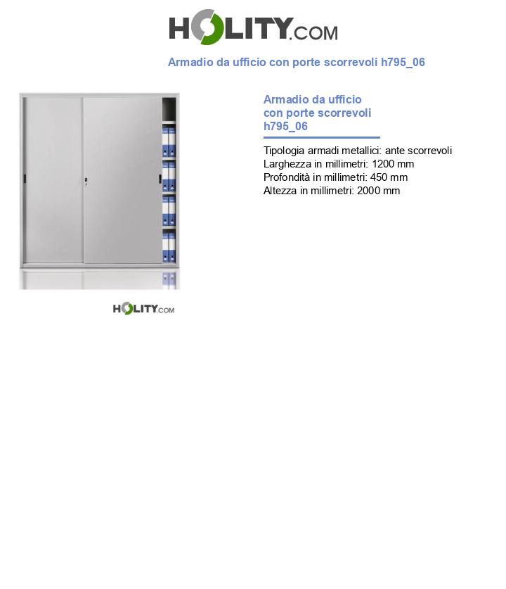 Armadio da ufficio con porte scorrevoli h795_06