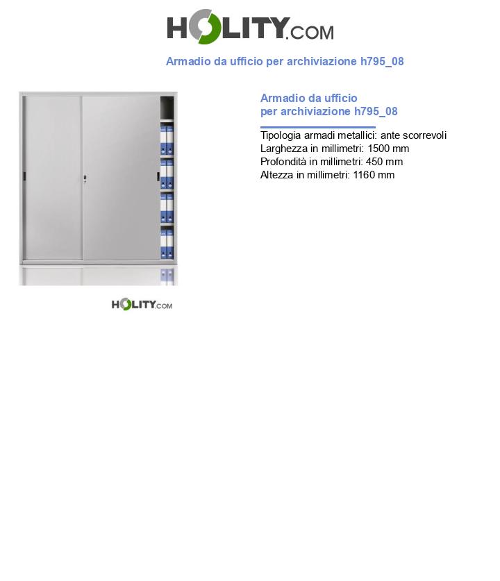 Armadio da ufficio per archiviazione h795_08