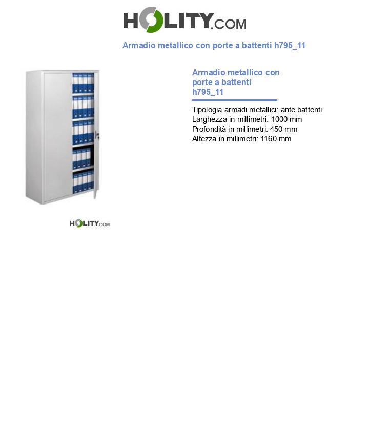 Armadio metallico con porte a battenti h795_11