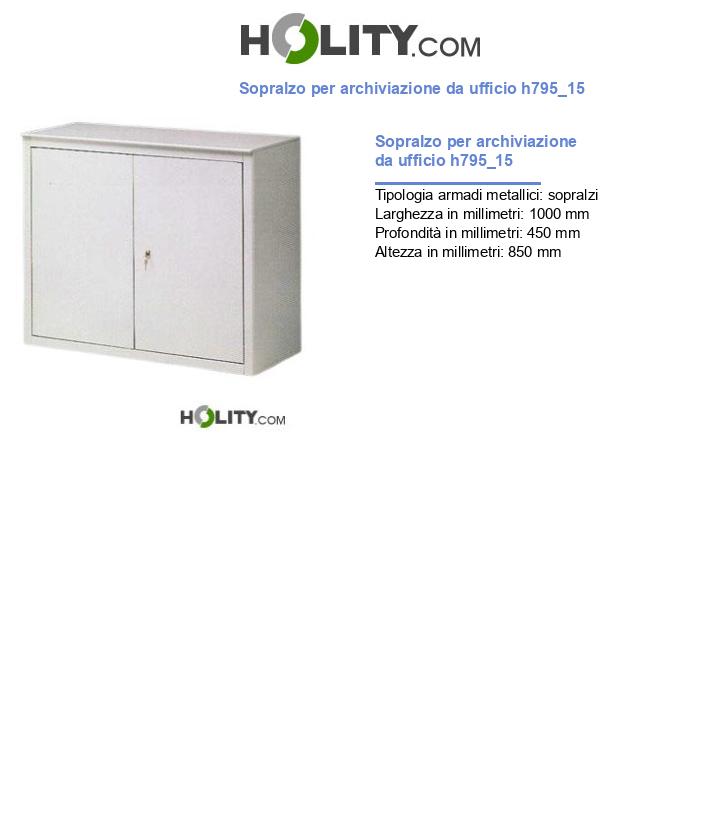 Sopralzo per archiviazione da ufficio h795_15