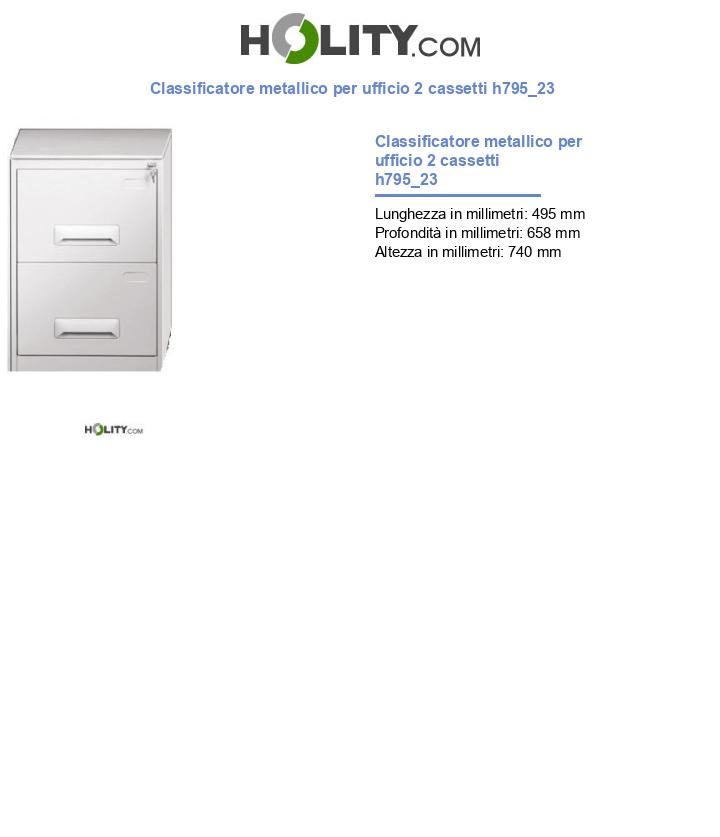 Classificatore metallico per ufficio 2 cassetti h795_23