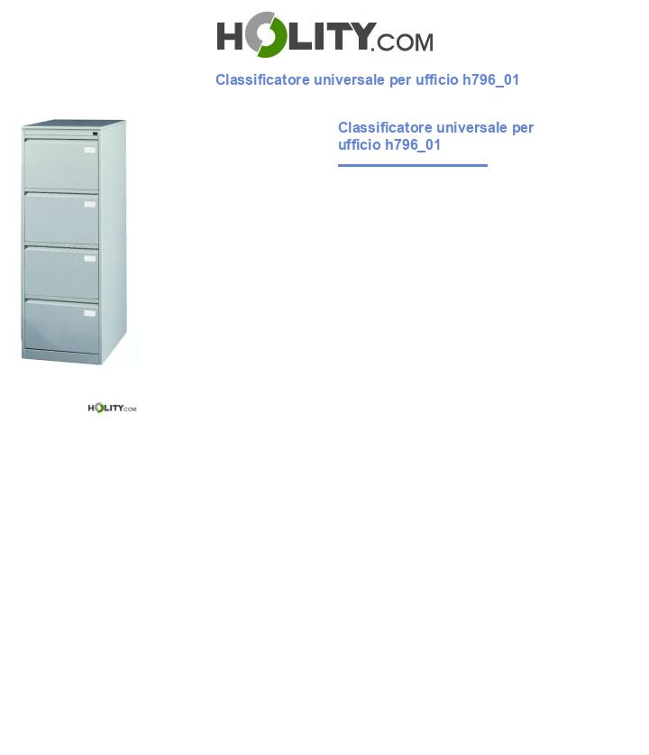 Classificatore universale per ufficio h796_01