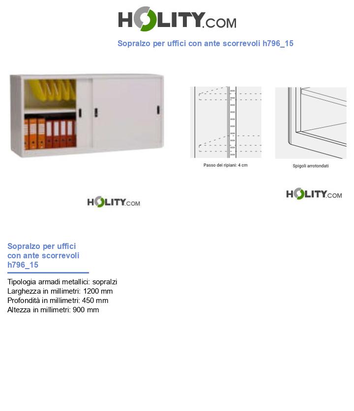 Sopralzo per uffici con ante scorrevoli h796_15