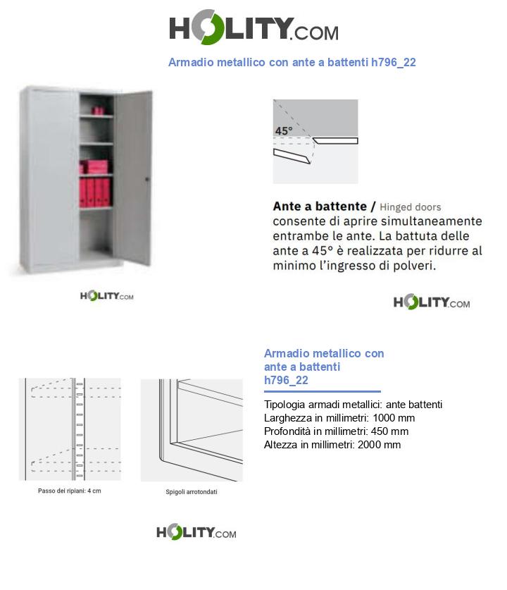 Armadio metallico con ante a battenti h796_22