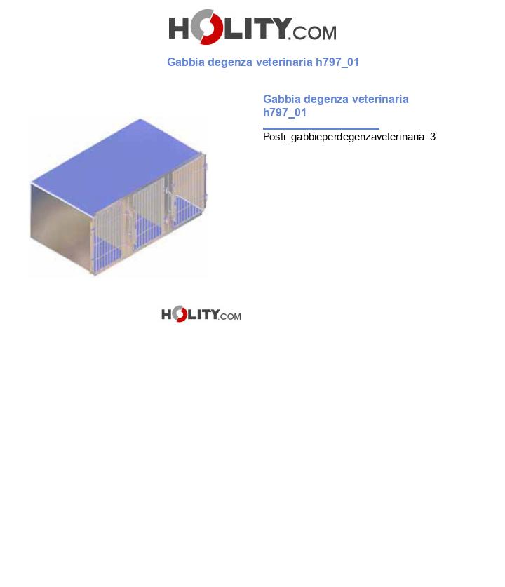Gabbia degenza veterinaria h797_01
