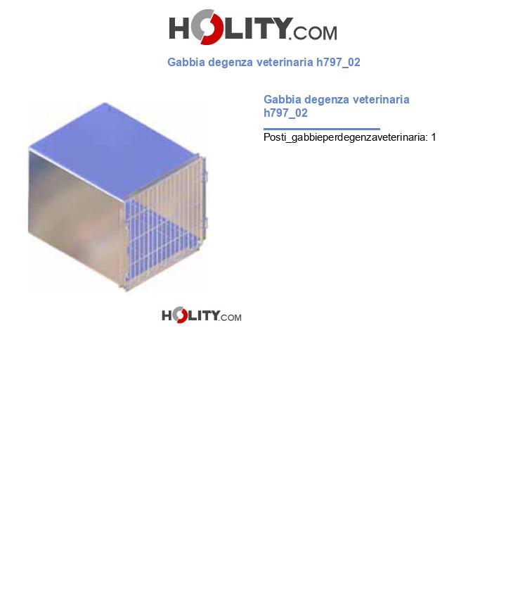 Gabbia degenza veterinaria h797_02