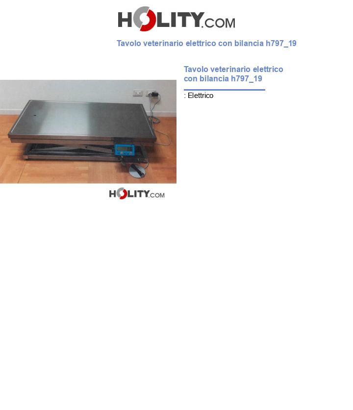 Tavolo veterinario elettrico con bilancia h797_19