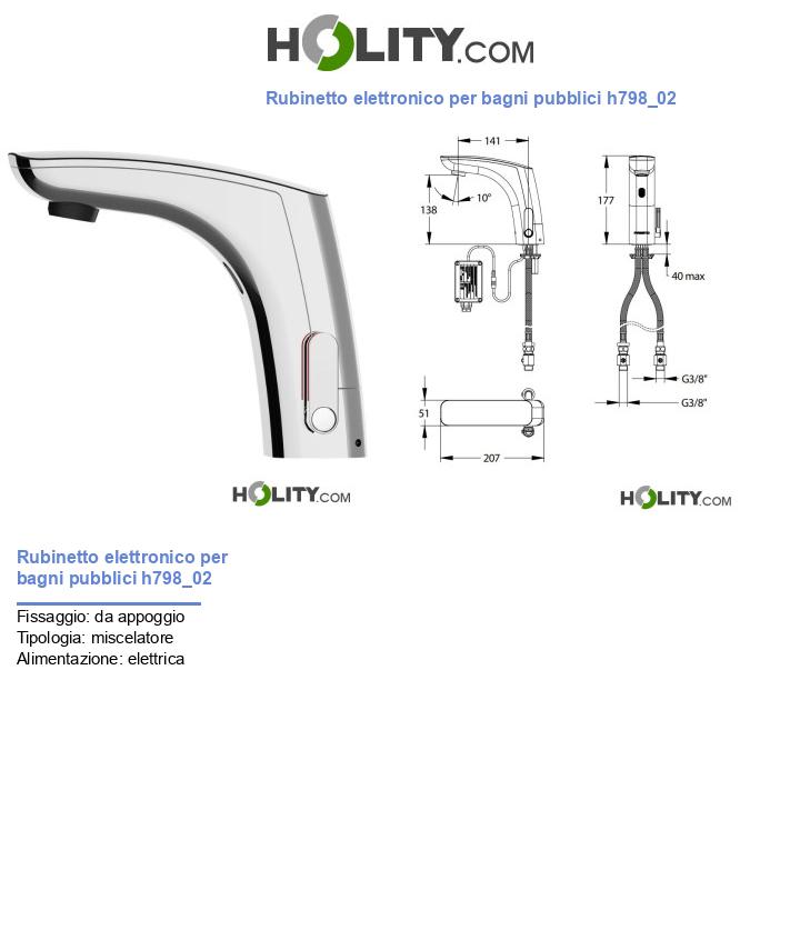 Rubinetto elettronico per bagni pubblici h798_02