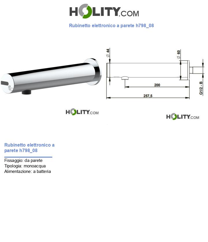 Rubinetto elettronico a parete h798_08