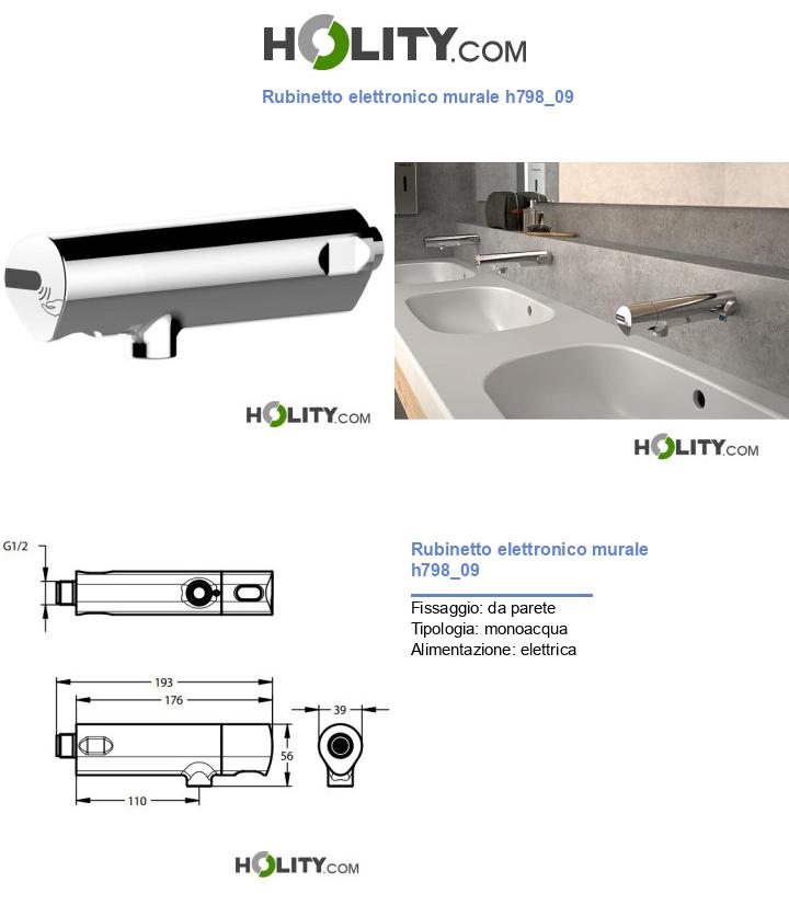 Rubinetto elettronico murale h798_09
