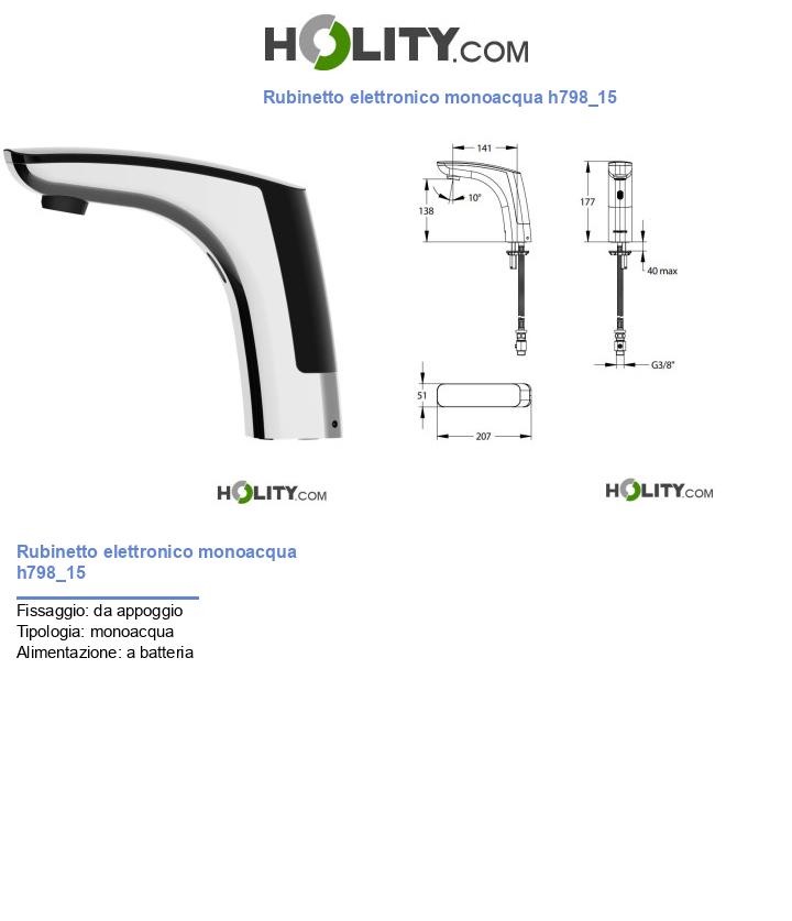 Rubinetto elettronico monoacqua h798_15