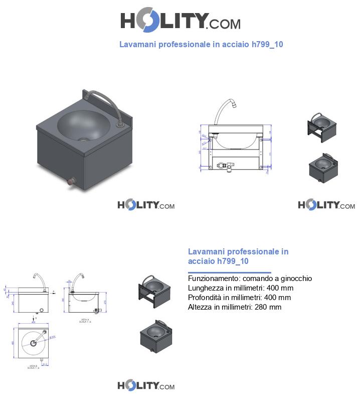 Lavamani professionale in acciaio h799_10