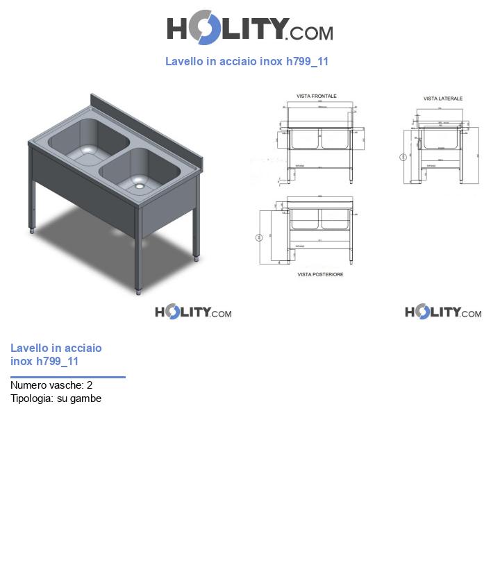 Lavello in acciaio inox h799_11
