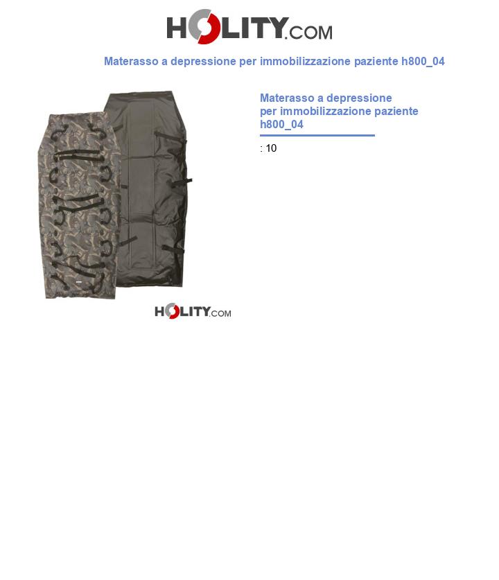 Materasso a depressione per immobilizzazione paziente h800_04