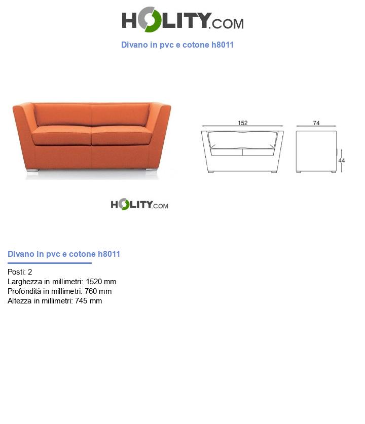 Divano in pvc e cotone h8011