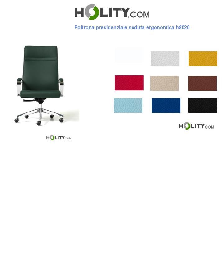 Poltrona presidenziale seduta ergonomica h8020