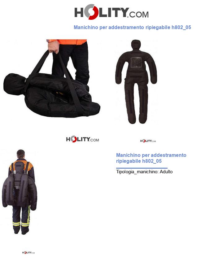 Manichino per addestramento ripiegabile h802_05