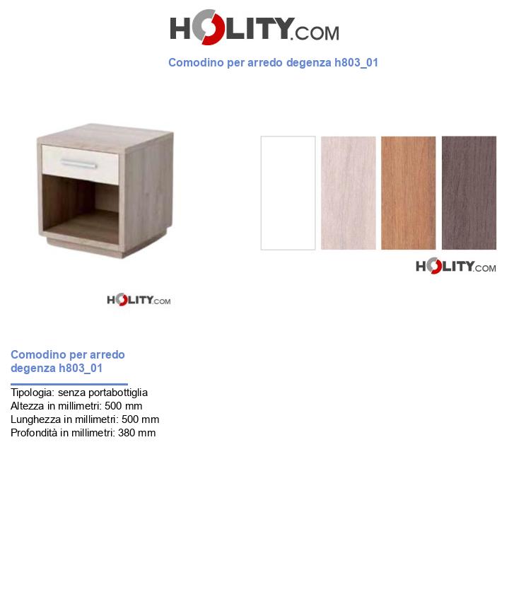 Comodino per arredo degenza h803_01