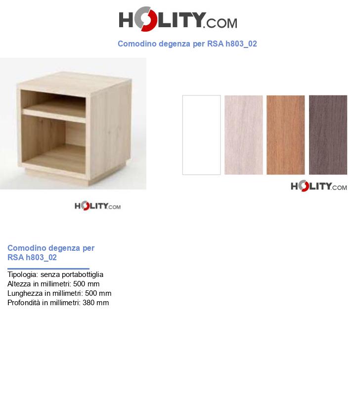 Comodino degenza per RSA h803_02