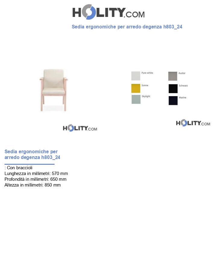 Sedia ergonomiche per arredo degenza h803_24
