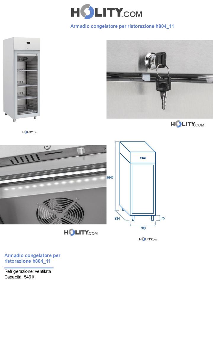 Armadio congelatore per ristorazione h804_11