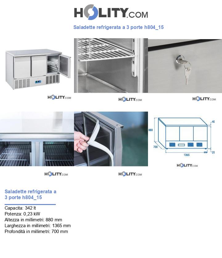 Saladette refrigerata a 3 porte h804_15