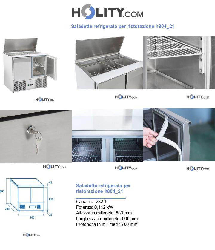 Saladette refrigerata per ristorazione h804_21