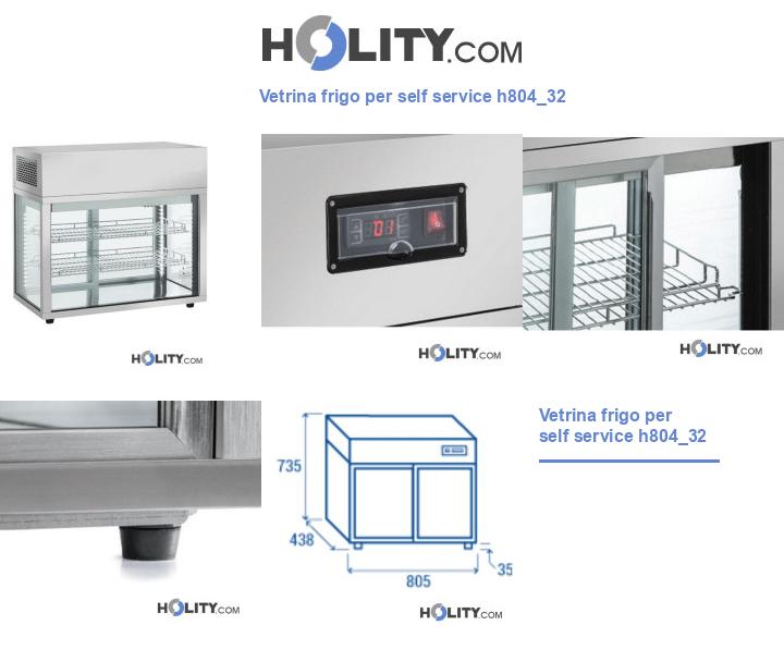 Vetrina frigo per self service h804_32