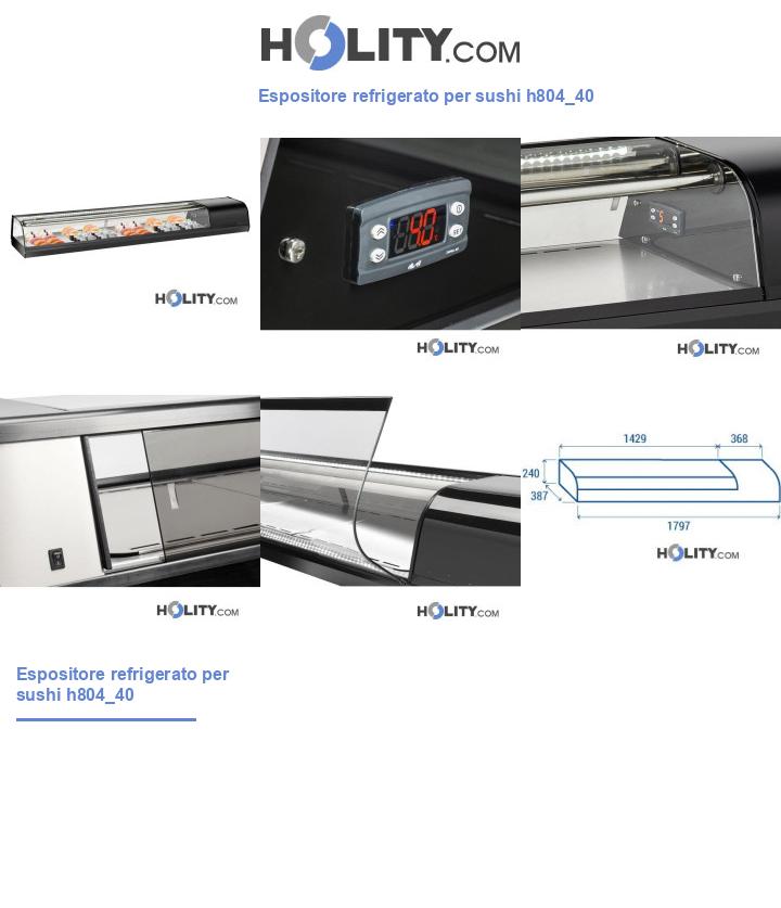 Espositore refrigerato per sushi h804_40
