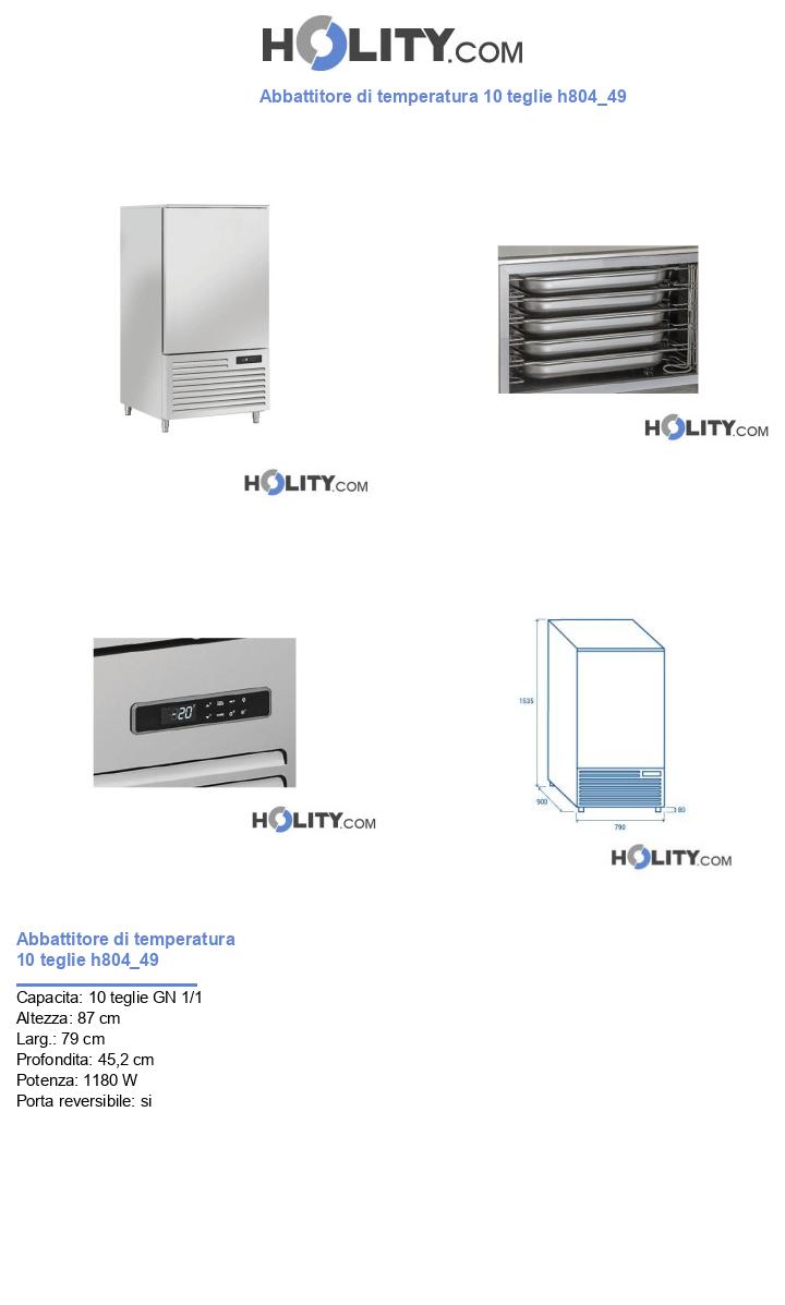 Abbattitore di temperatura 10 teglie h804_49