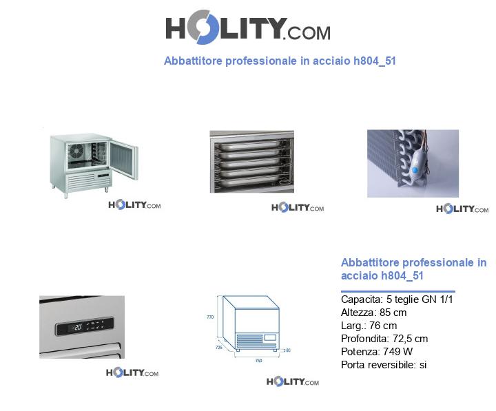 Abbattitore professionale in acciaio h804_51