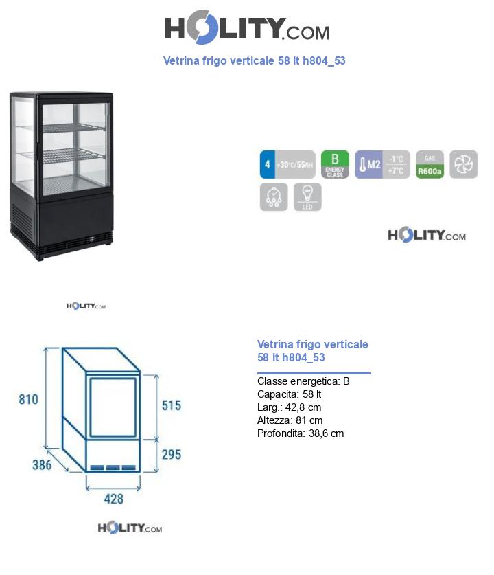 Vetrina frigo verticale 58 lt h804_53